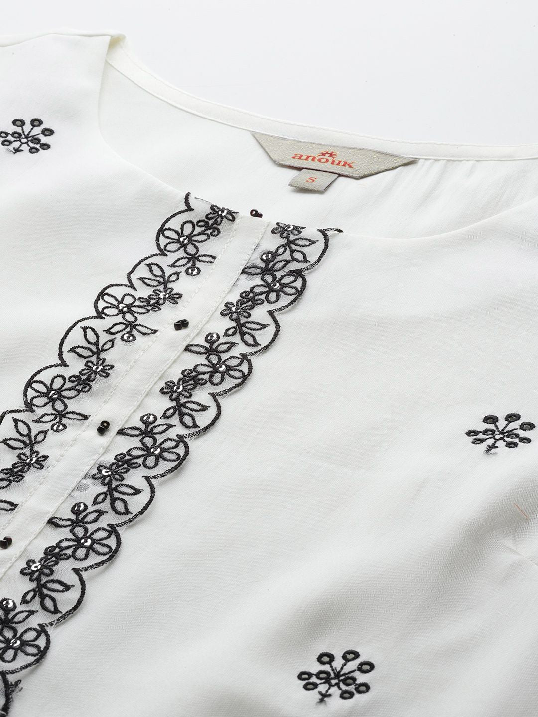Anouk Embroidered Sequined Kurta