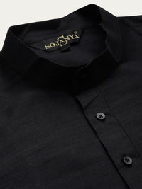 SOJANYA Manadrin Collar Kurta with Churidar & Nehru Jacket