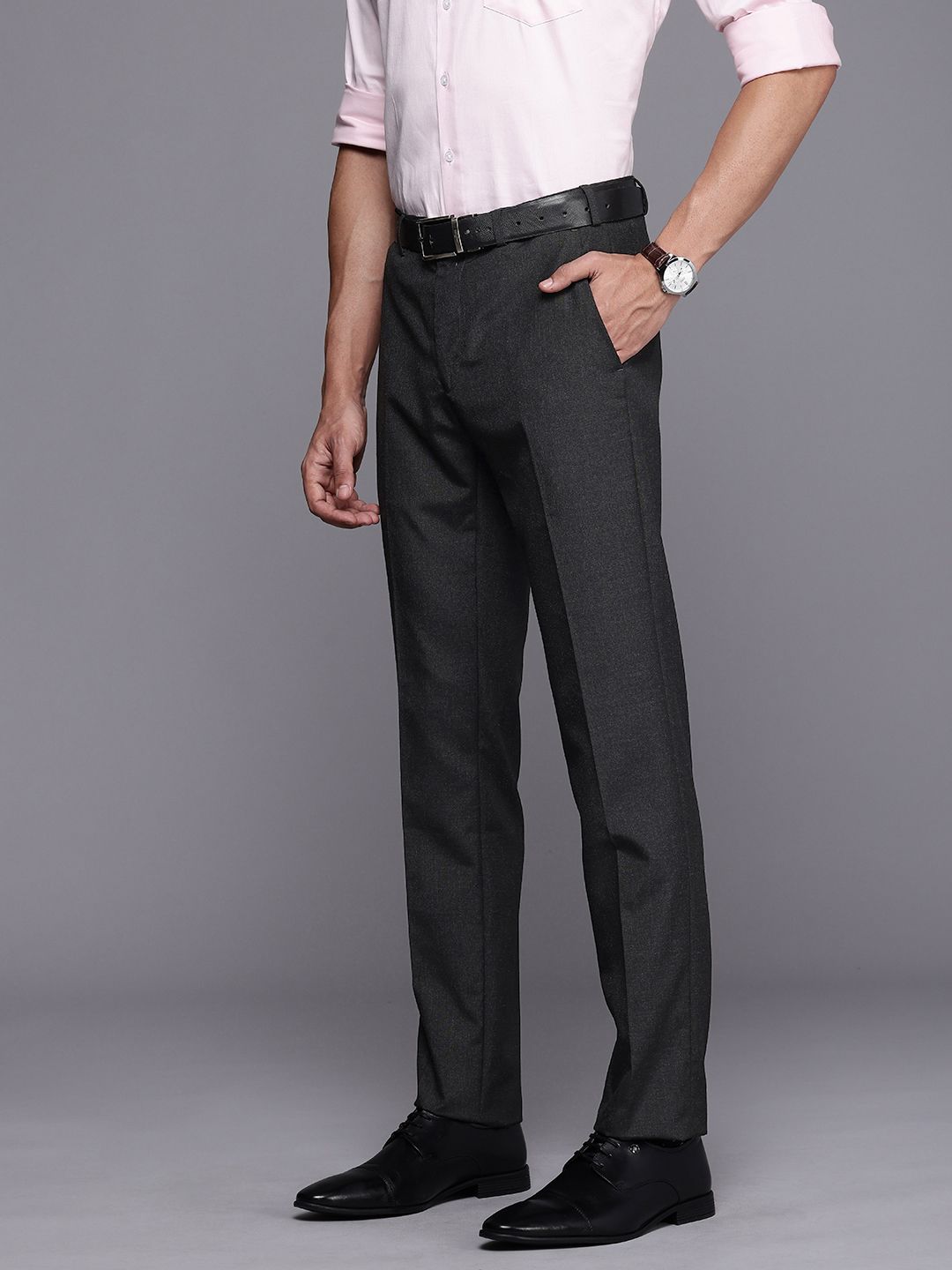 Raymond Men Slim Fit Formal Trousers