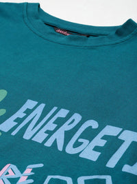 DressBerry Graffiti Printed Longline Pure Cotton T-shirt