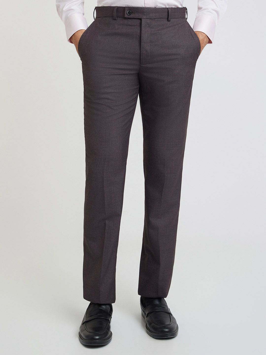 Park Avenue Men Self-Design Formal Trousers