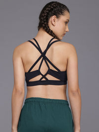 HRX by Hrithik Roshan Styled Back Medium Coverage Lightly Padded Workout Bra KY018_03