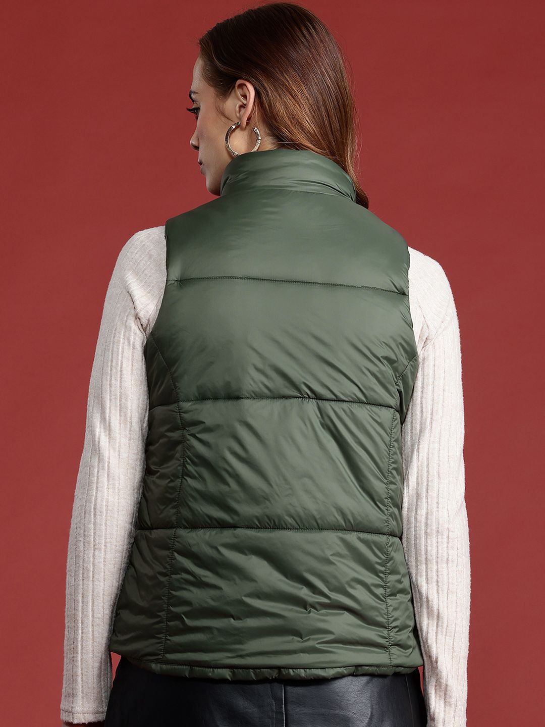 all about you Padded Sleeveless Jacket