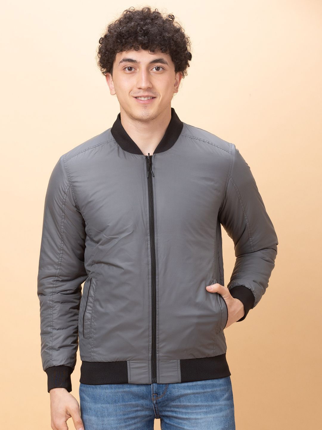 Being Human Geometric Reversible Bomber Jacket