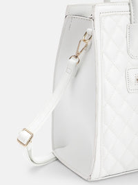 DressBerry Quilted Structured Handheld Bag