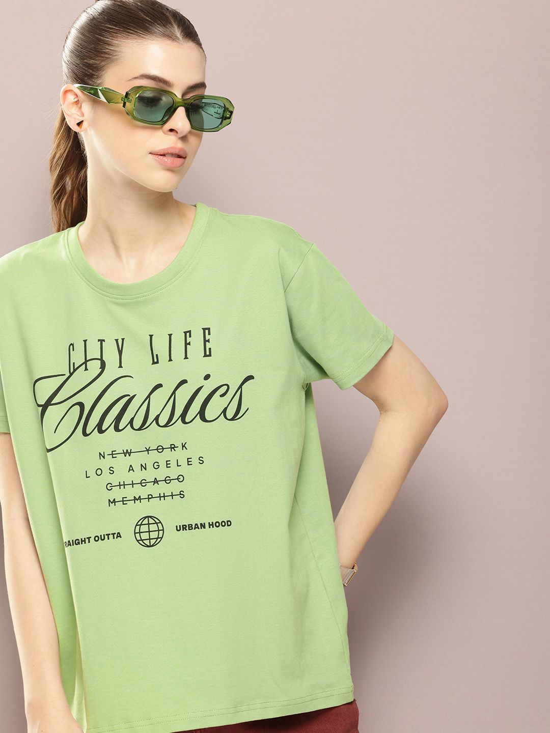 DILLINGER Typography Printed Pure Cotton Boxy T-shirt