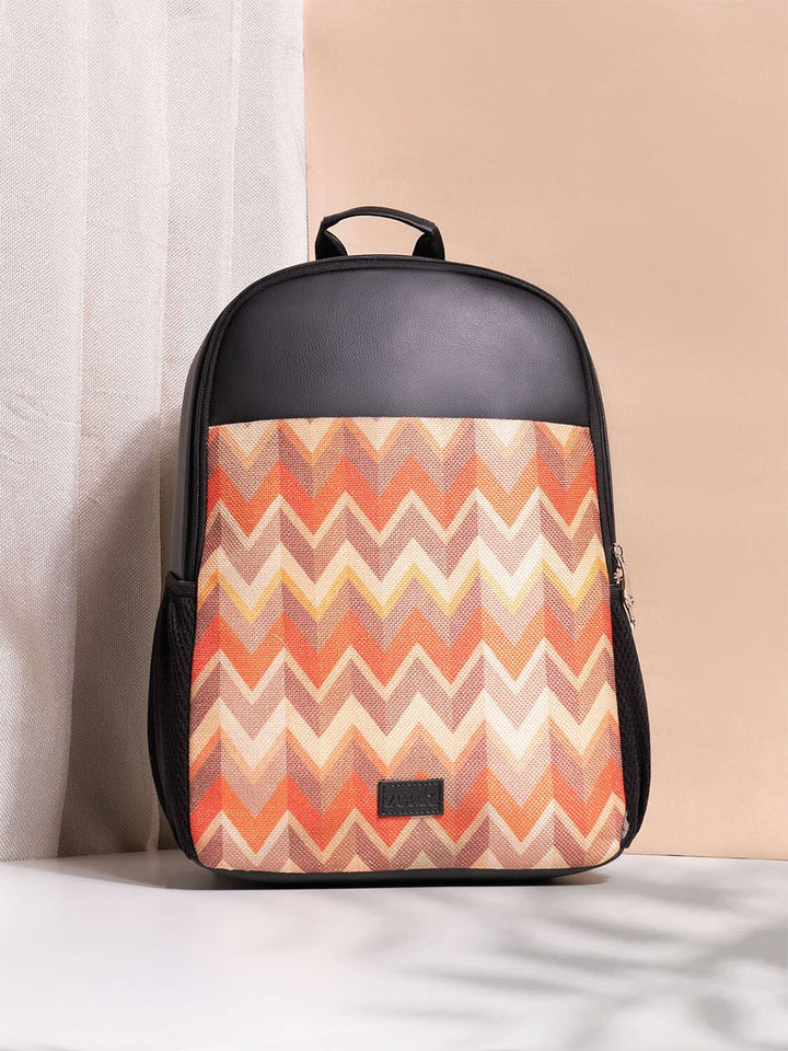 ZOUK Tidal Wave Printed Water Resistance Backpack Up To 16 Inch
