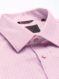 Raymond Slim Fit Self-Checked Pure Cotton Formal Shirt