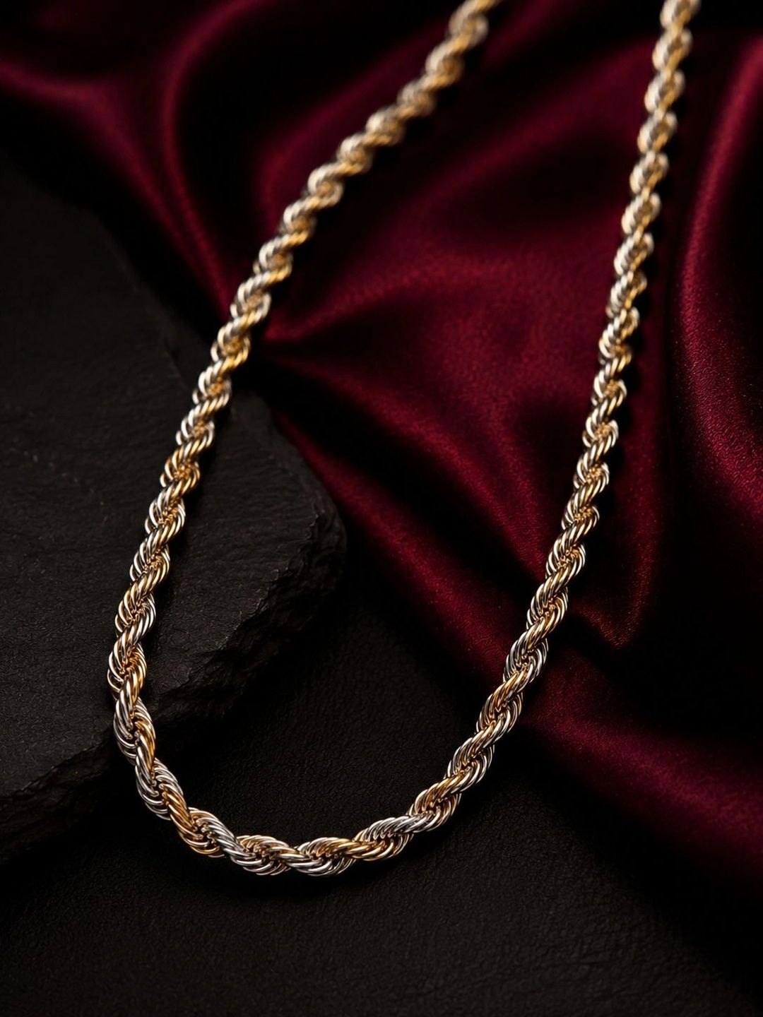 PANASH Men Brass Gold-Plated Chain