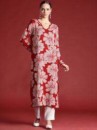 all about you Floral Woven Design Kurta