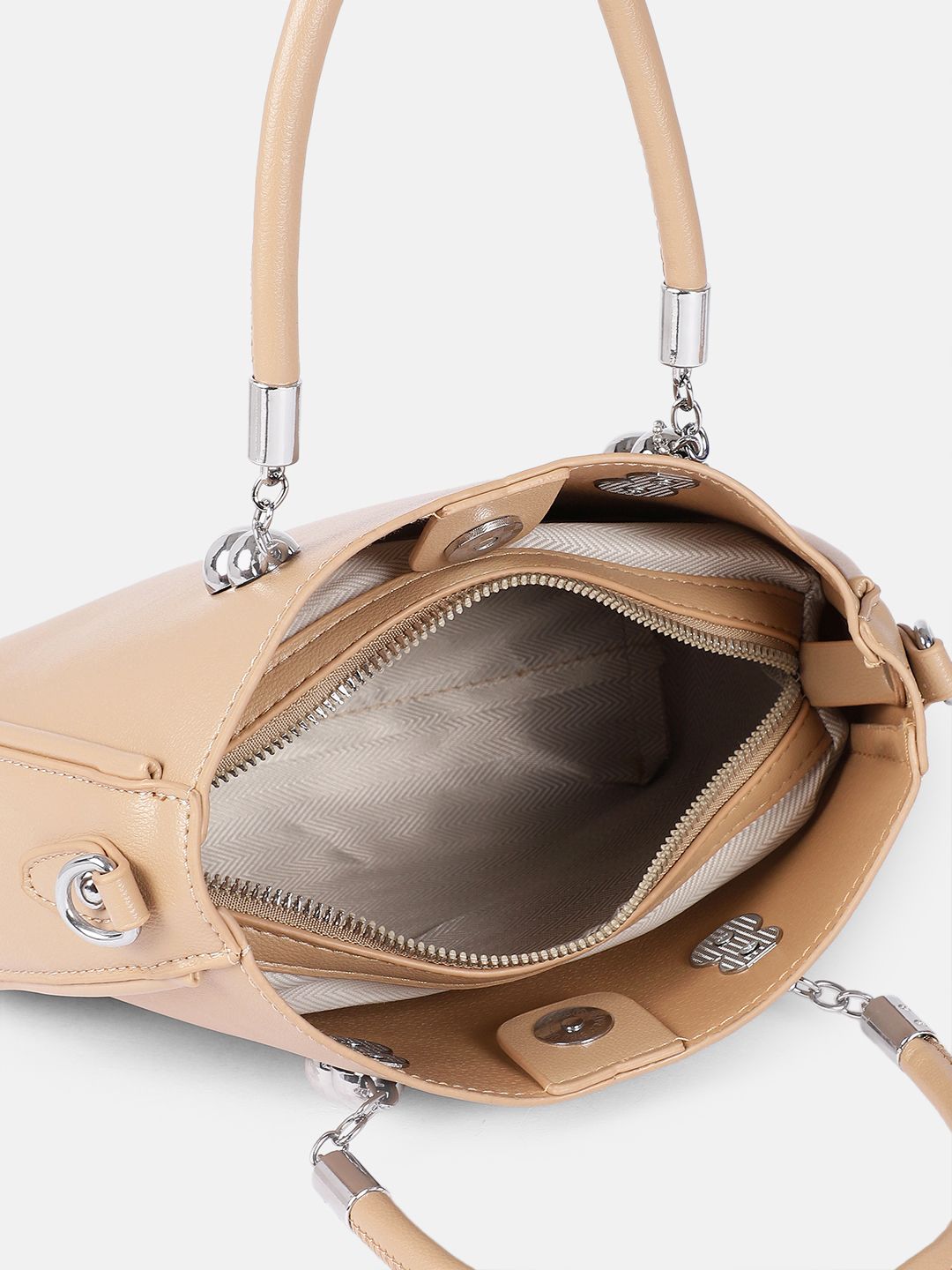 DressBerry Textured Structured Handheld Bag