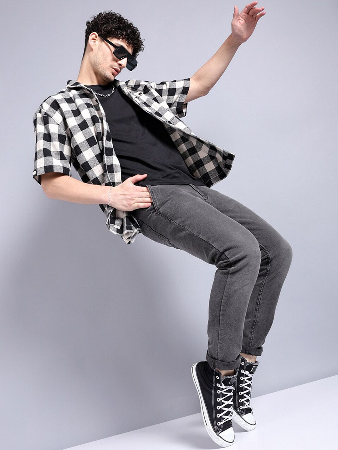 The Indian Garage Co Men Slim Fit Clean Look Stretchable Jeans