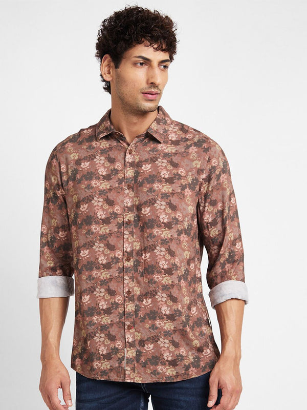 Being Human Slim Fit Floral Printed Casual Shirt