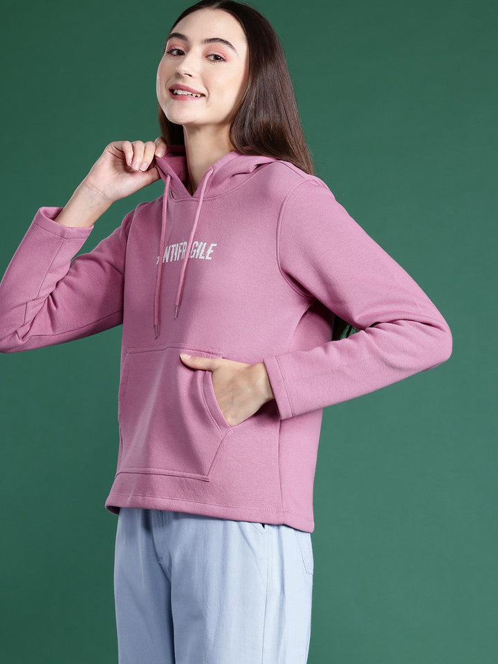DressBerry Printed Hooded Sweatshirt