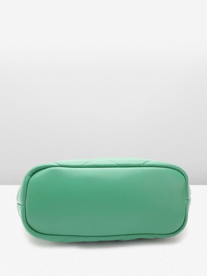 Lino Perros Structured Handheld Bag with Quilted Detail