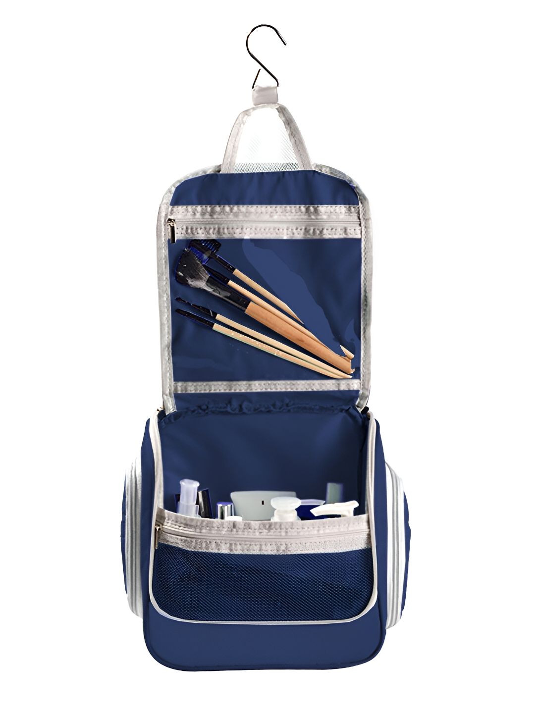 Cortina Navy Blue Water Resistant Makeup Organiser