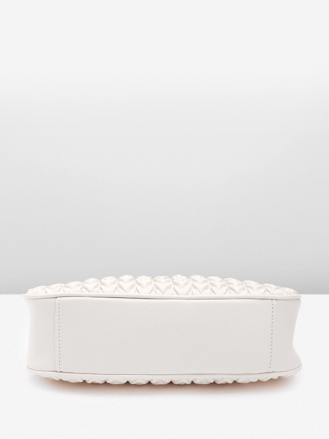 Lino Perros Structured Shoulder Bag with Quilted Detail