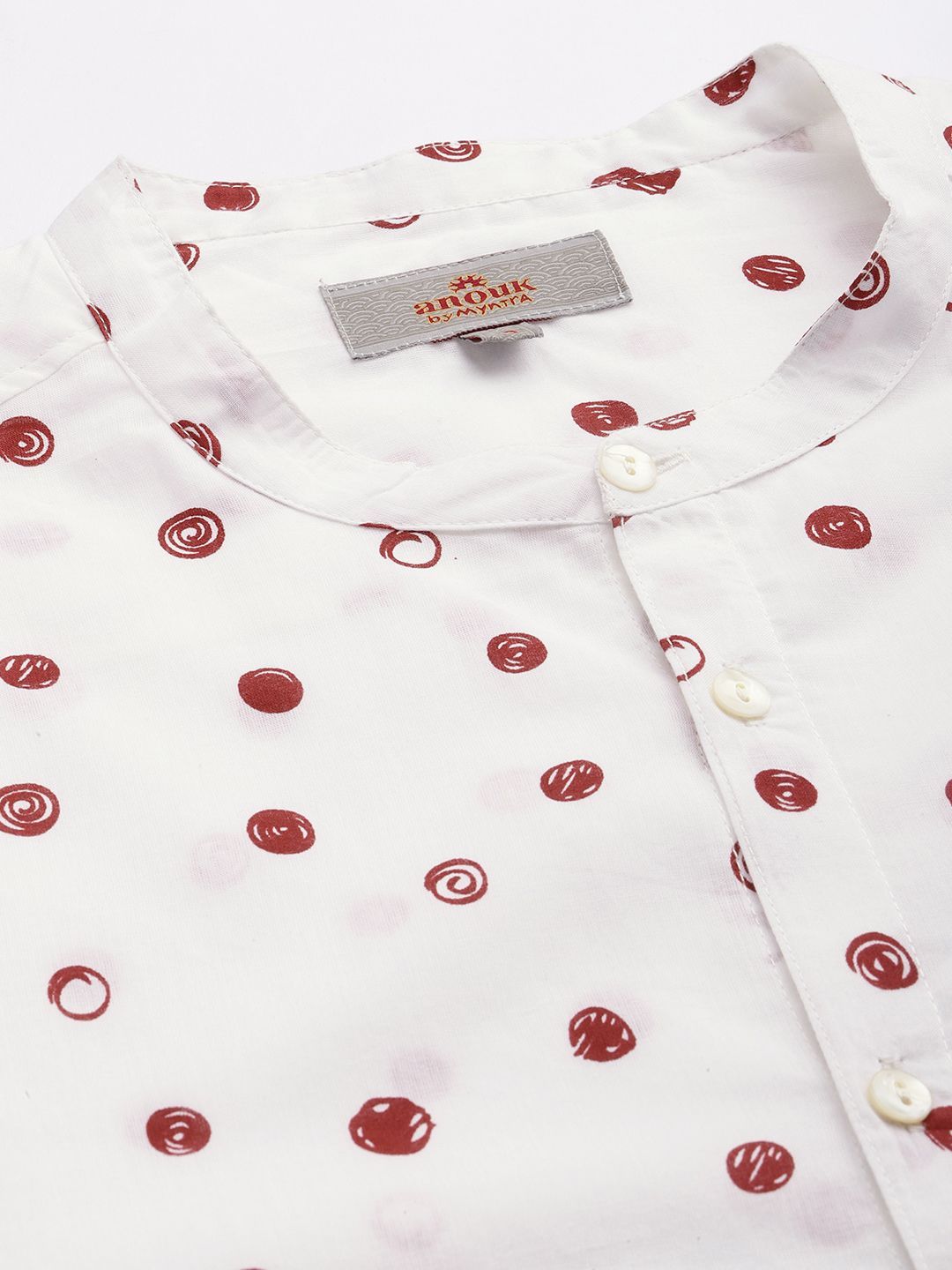 Anouk Pure Cotton Geometric Printed Casual Shirt