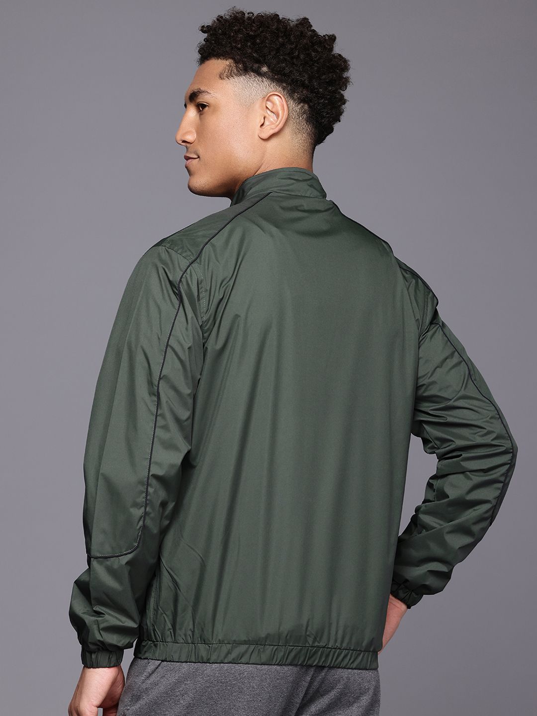 HRX by Hrithik Roshan Longline Cargo-Style Tailored Jacket