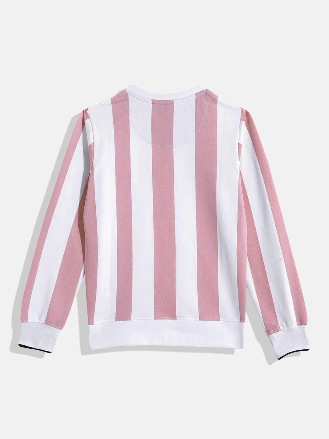 Monte Carlo Boys Striped & Printed Detail Pure Cotton Sweatshirt