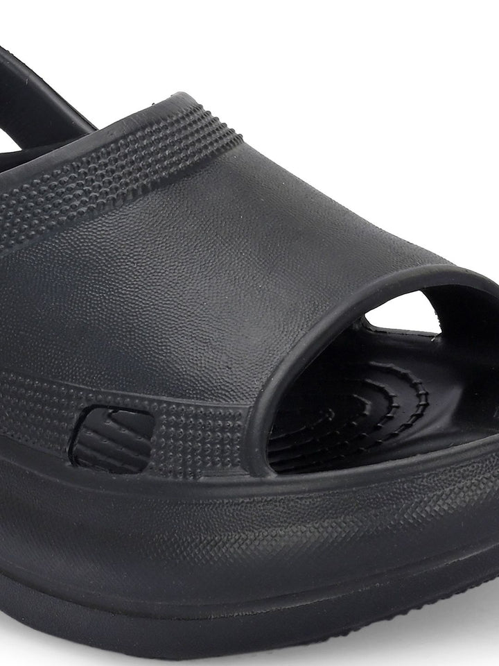 HRX by Hrithik Roshan Women Black Rubber Slip-On
