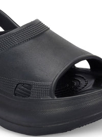 HRX by Hrithik Roshan Women Black Rubber Slip-On