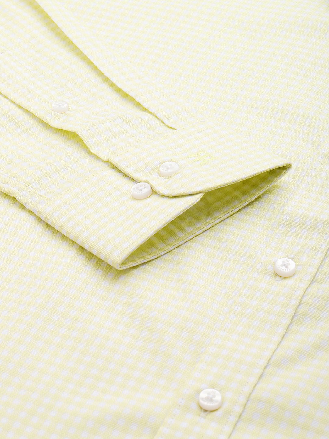 Raymond Self Design Slim Fit Pure Cotton Formal Shirt