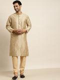 SOJANYA Men Golden Kurta