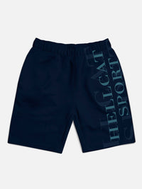 HELLCAT Boys Pack Of 5 Typography Printed Regular Shorts