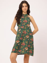 DressBerry Nature's Palette Halter Haul Cotton Cambric Dress