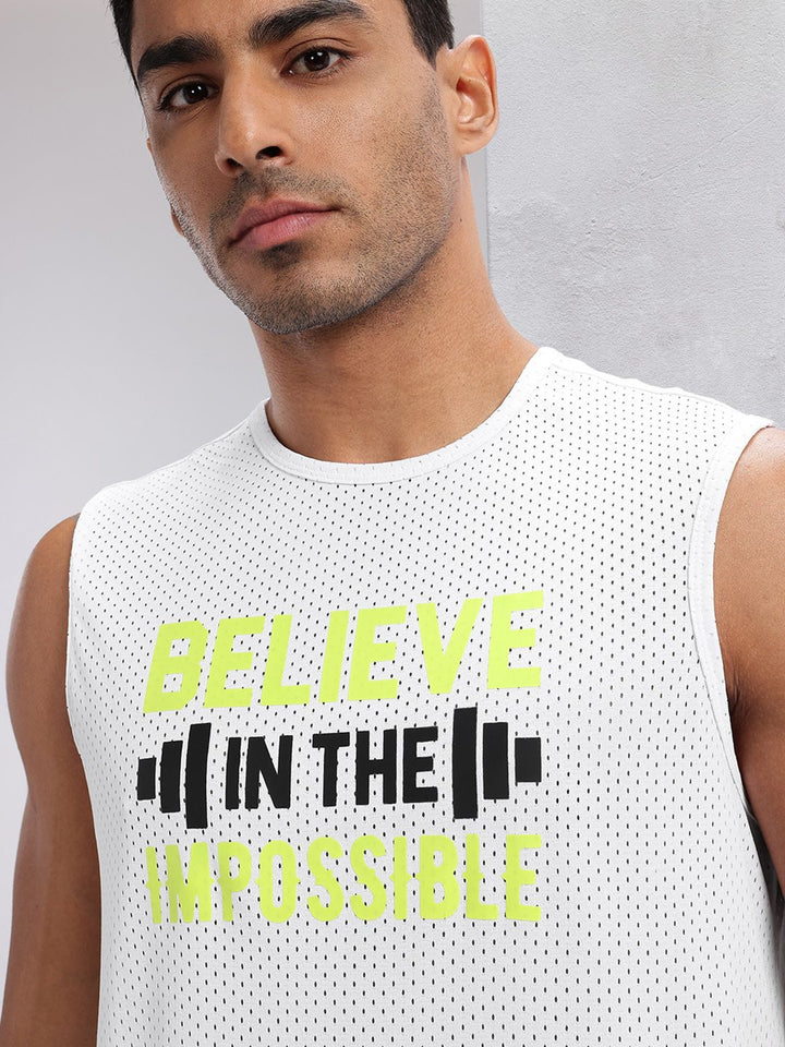 HRX by Hrithik Roshan Printed Perforated Training T-shirt