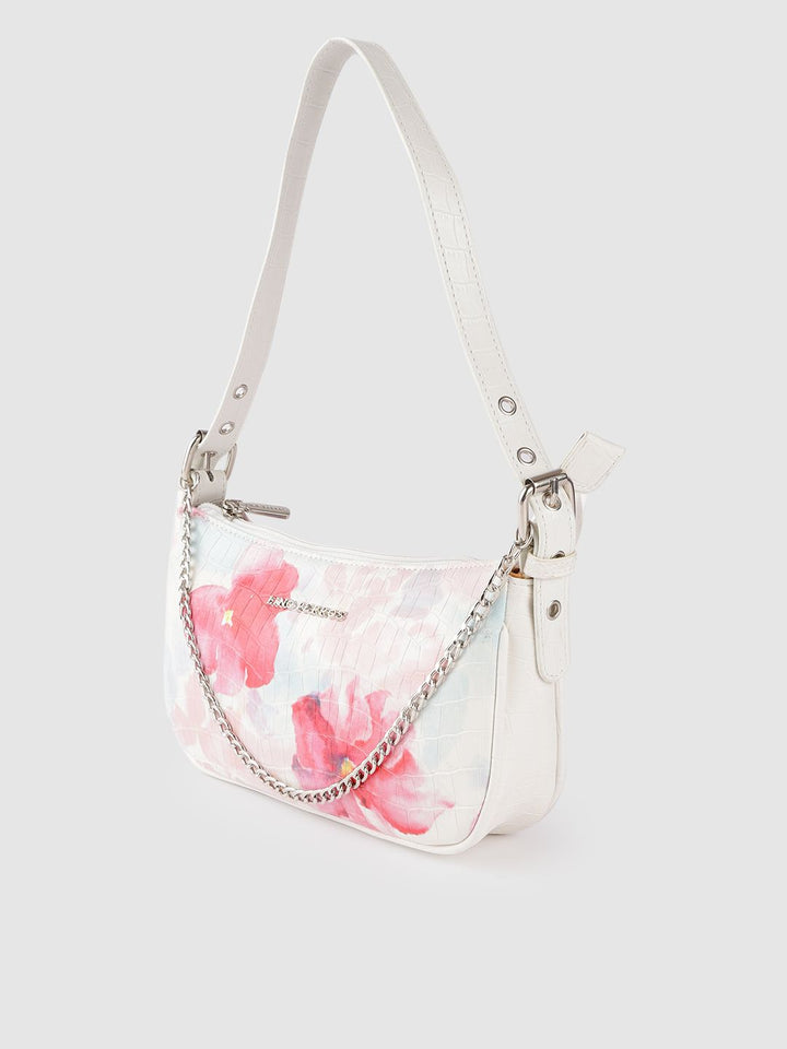 Lino Perros Multicoloured Floral Print Baguette Bag