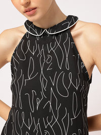 DressBerry Charming Charisma Printed Peter-Pan Collar Sheath Dress