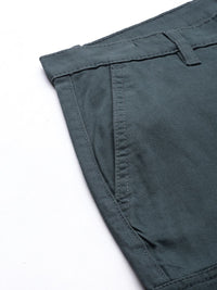 The Indian Garage Co Men Grey Slim Fit Cargos Trousers