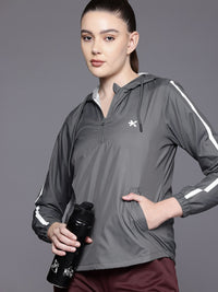 HRX by Hrithik Roshan Rapid-Dry Hooded Training Jacket