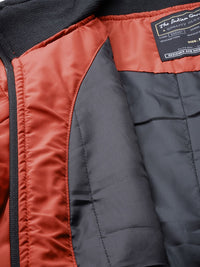 The Indian Garage Co Men Orange Solid Biker Jacket