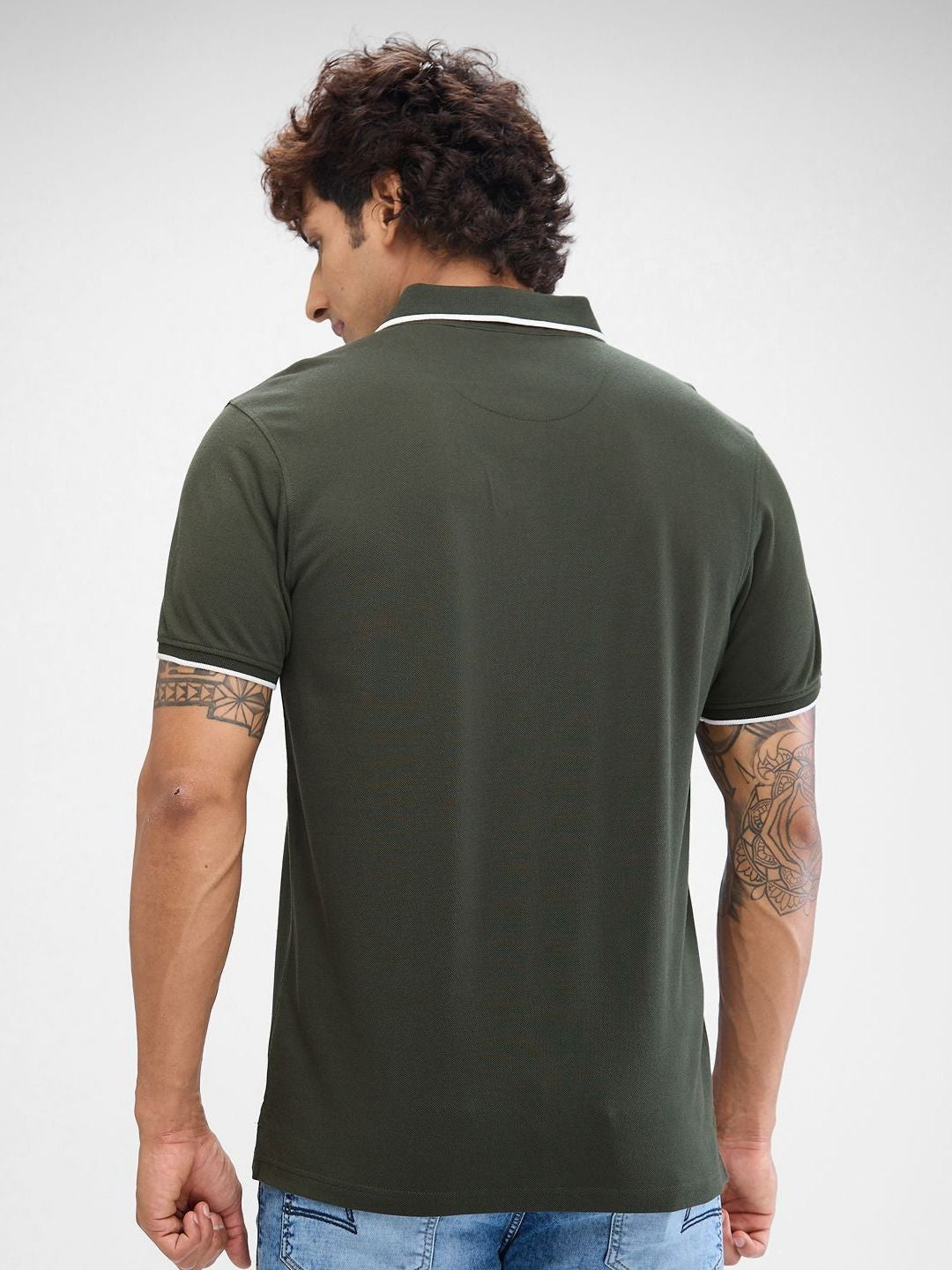 SPYKAR Men Polo Collar Slim Fit T-shirt