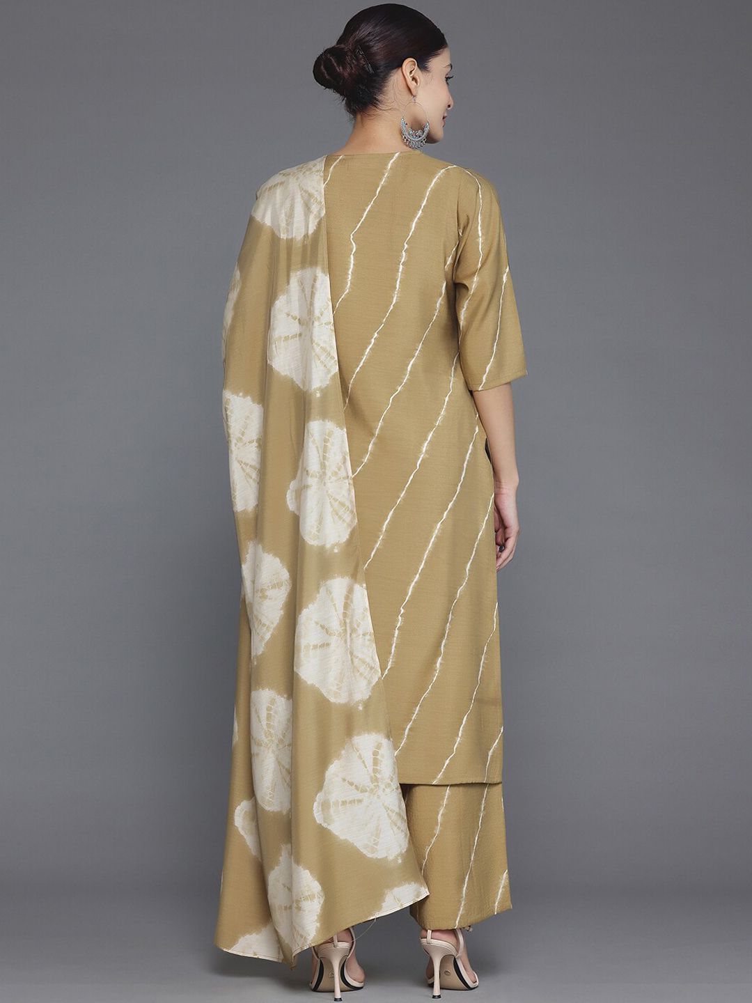 Libas Printed Regular Kurta with Palazzos & With Dupatta