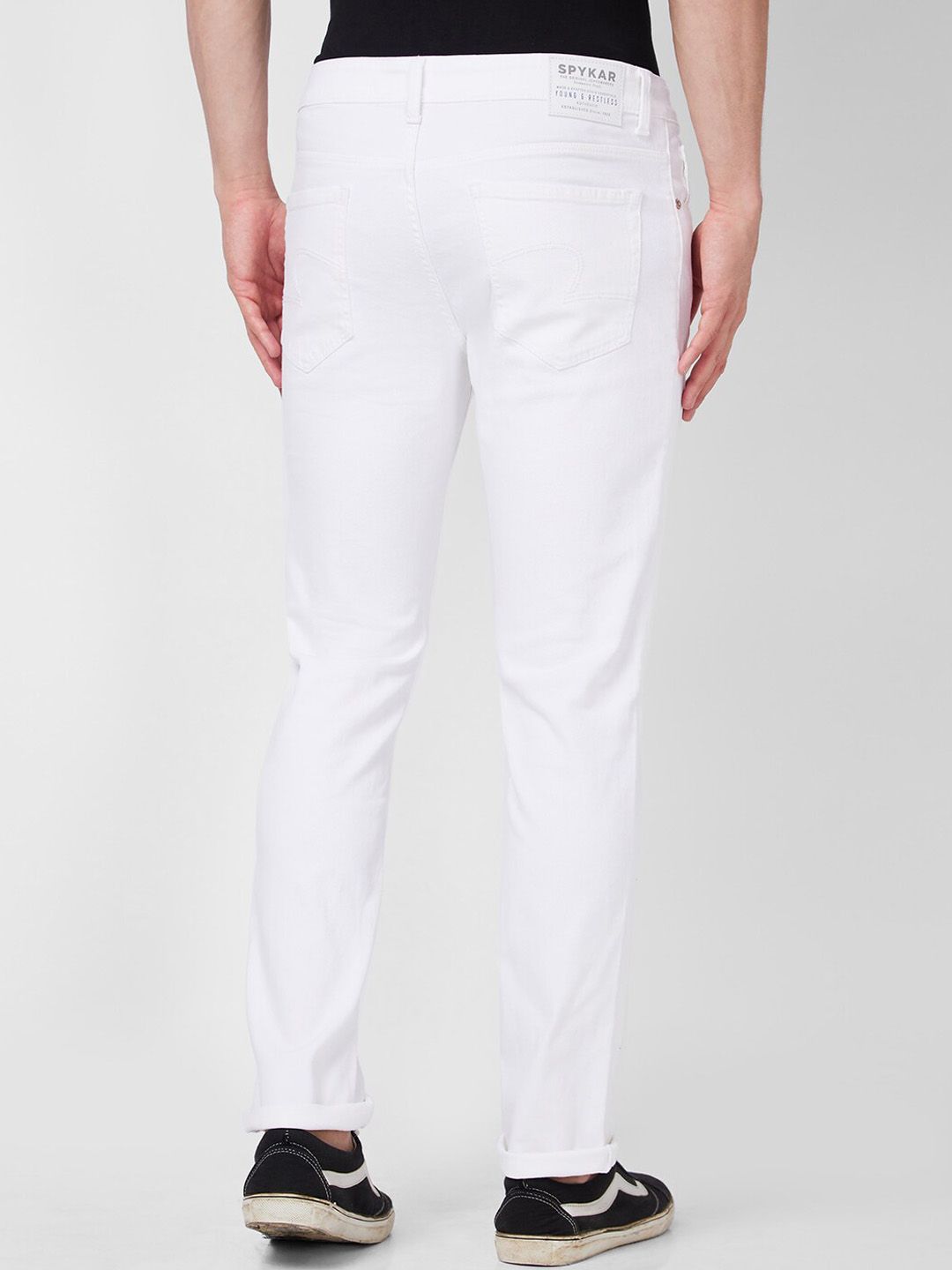 SPYKAR Men Mid Rise Clean Look Stretchable Jeans