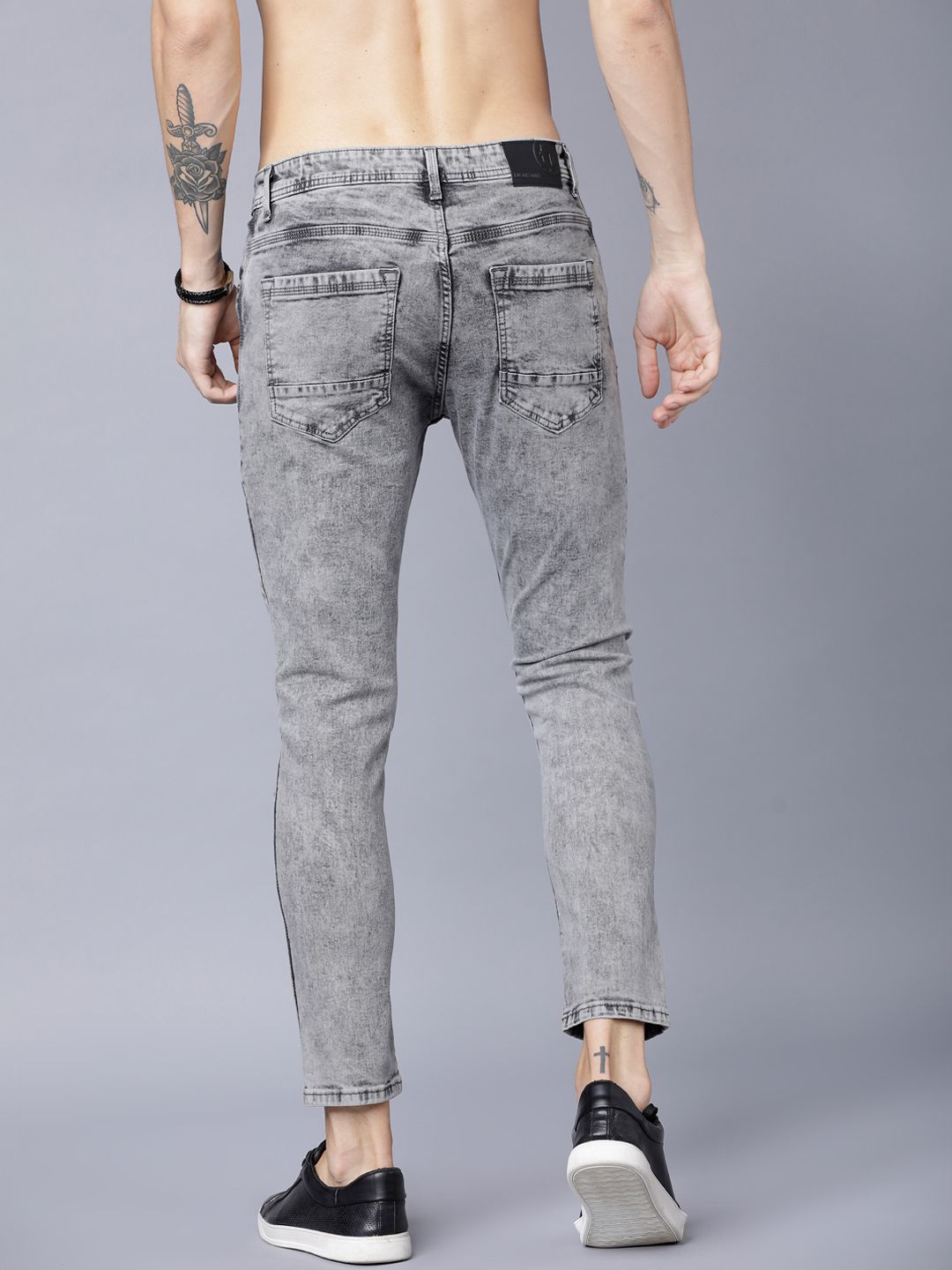 LOCOMOTIVE Men Grey Tapered Fit Jeans
