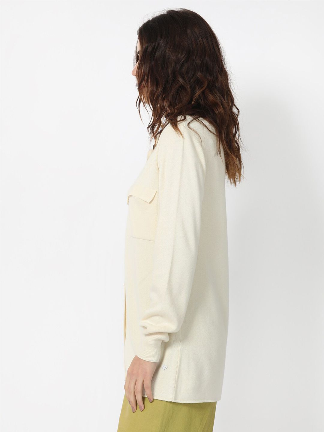 RAREISM Regular Fit Spread Collar Long Sleeve Pocket Shacket