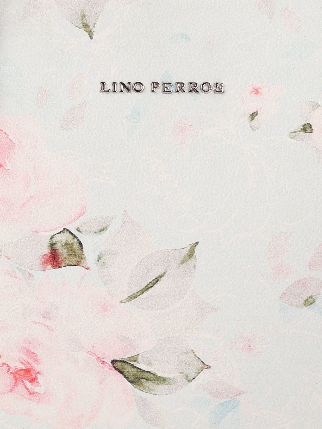 Lino Perros Women Blue & Pink Floral Print Structured Laptop Bag