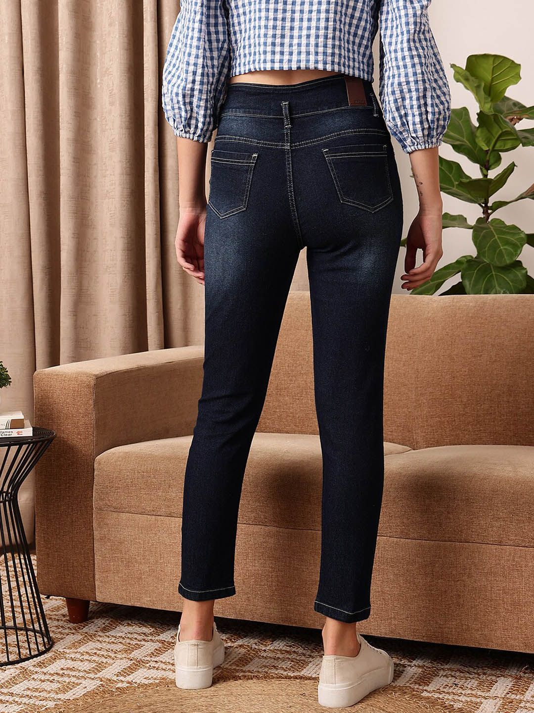 STREET 9 Women Comfort Skinny Fit Clean Look Light Fade Stretchable Jeans
