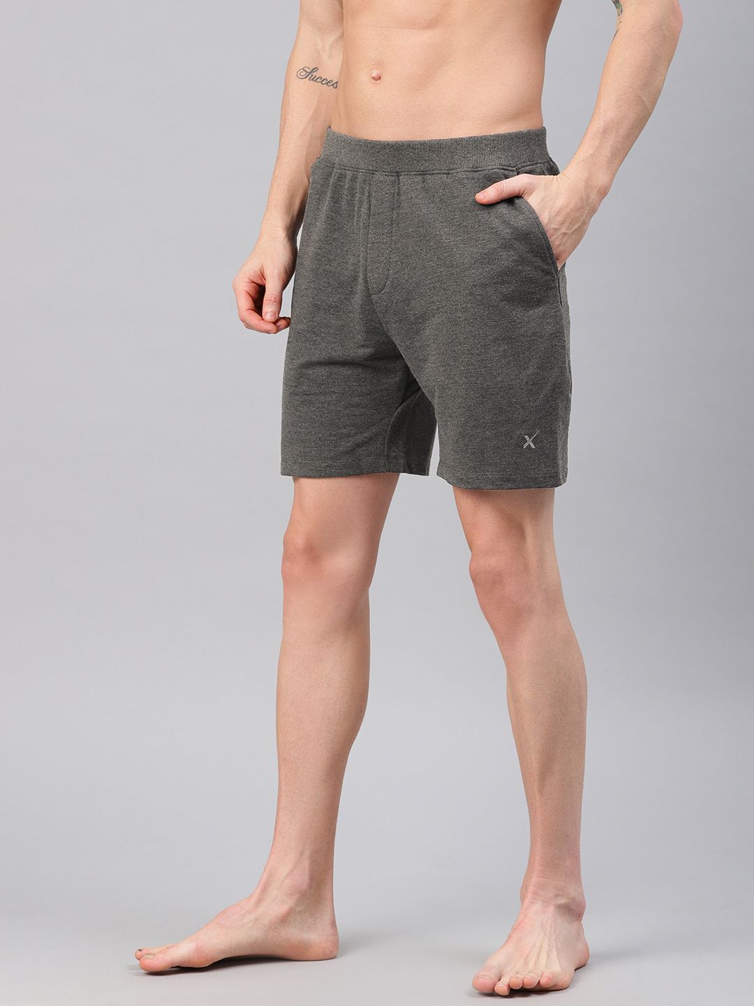 HRX by Hrithik Roshan Men Black Solid Regular Fit Yoga Shorts
