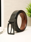 Teakwood Leathers Men Textured Leather Reversible Formal Belt