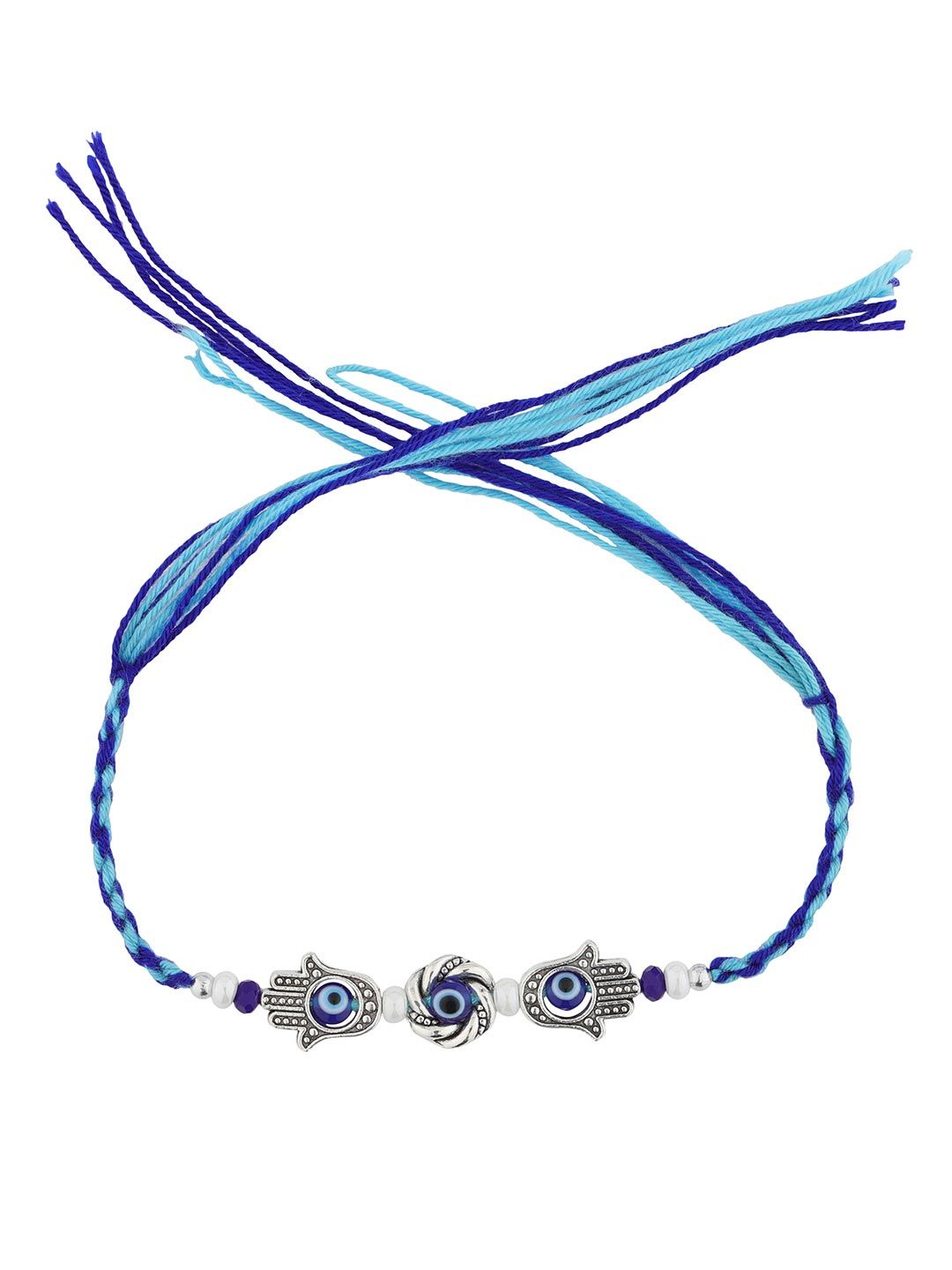 Voylla Hamsa Tangan Evil Eye Beaded Benang Rakhi