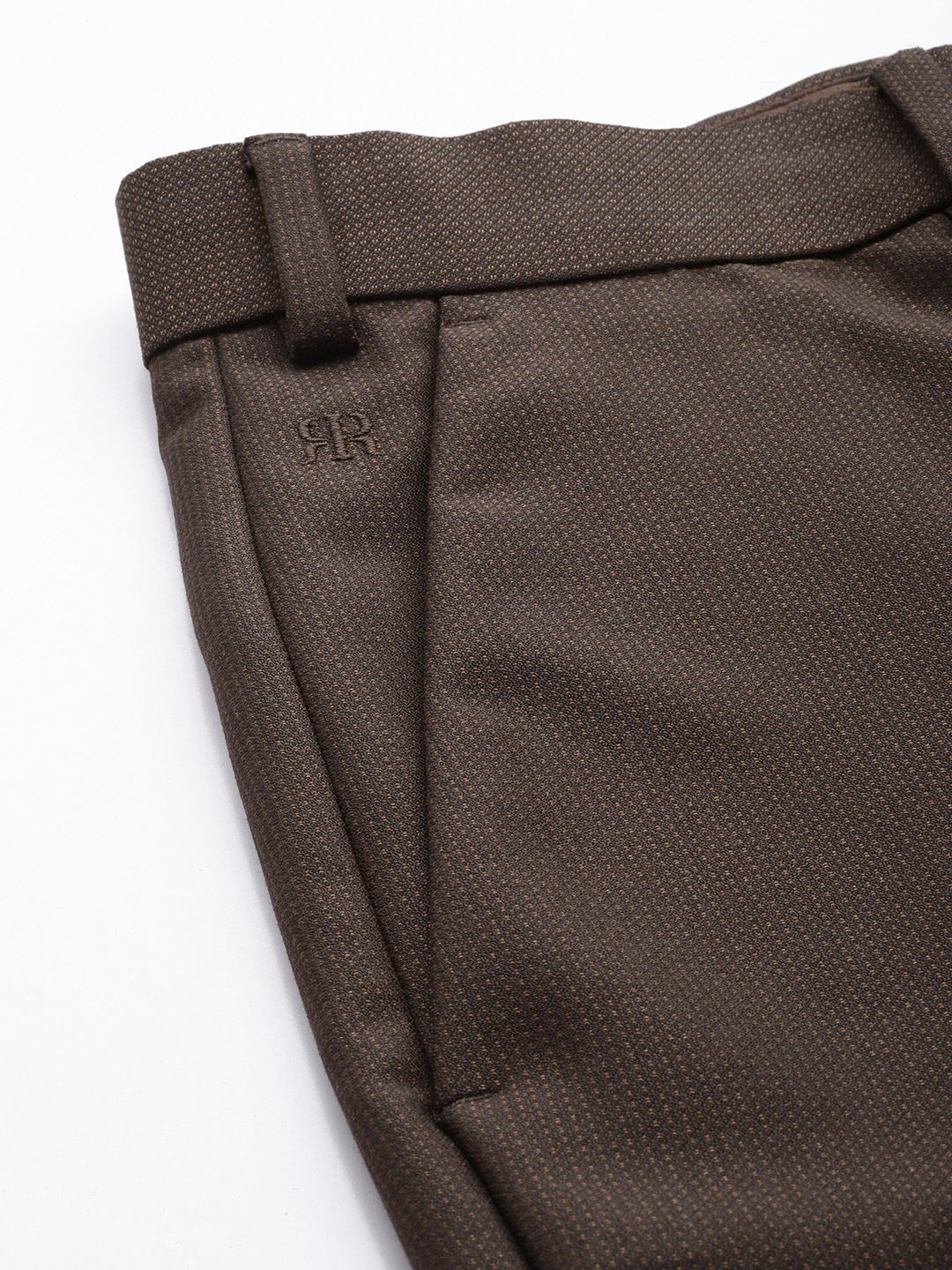 Raymond Men Textured Slim Fit Formal Trousers