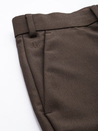 Raymond Men Textured Slim Fit Formal Trousers