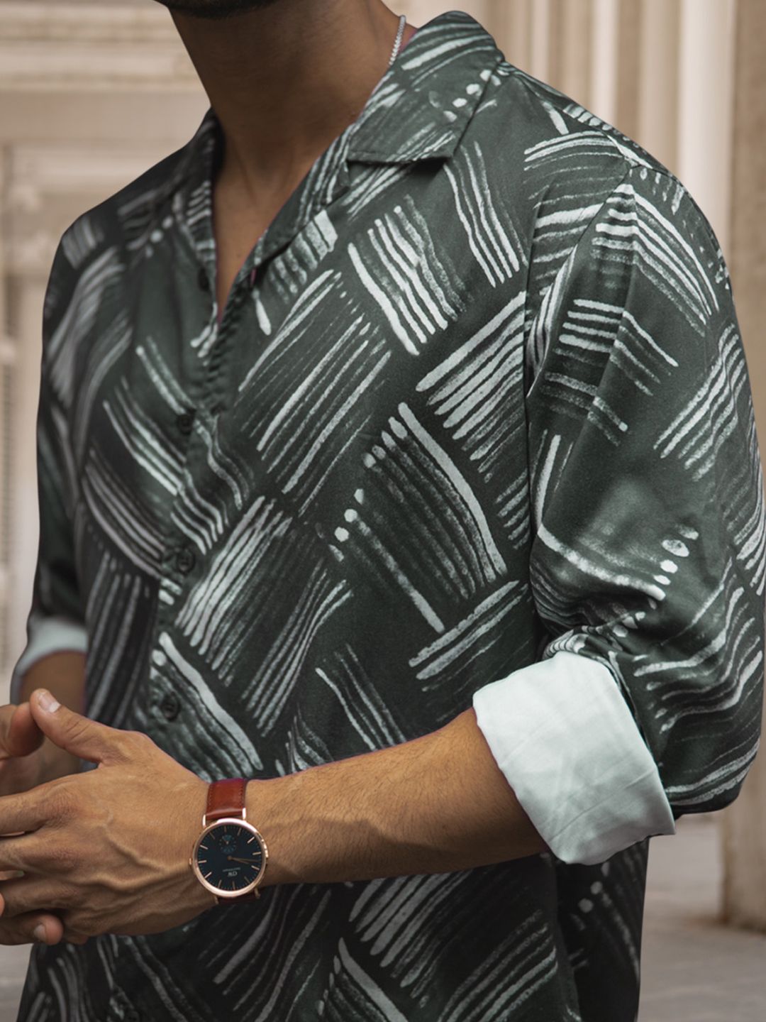 Powerlook Men Opaque Printed Casual Shirt