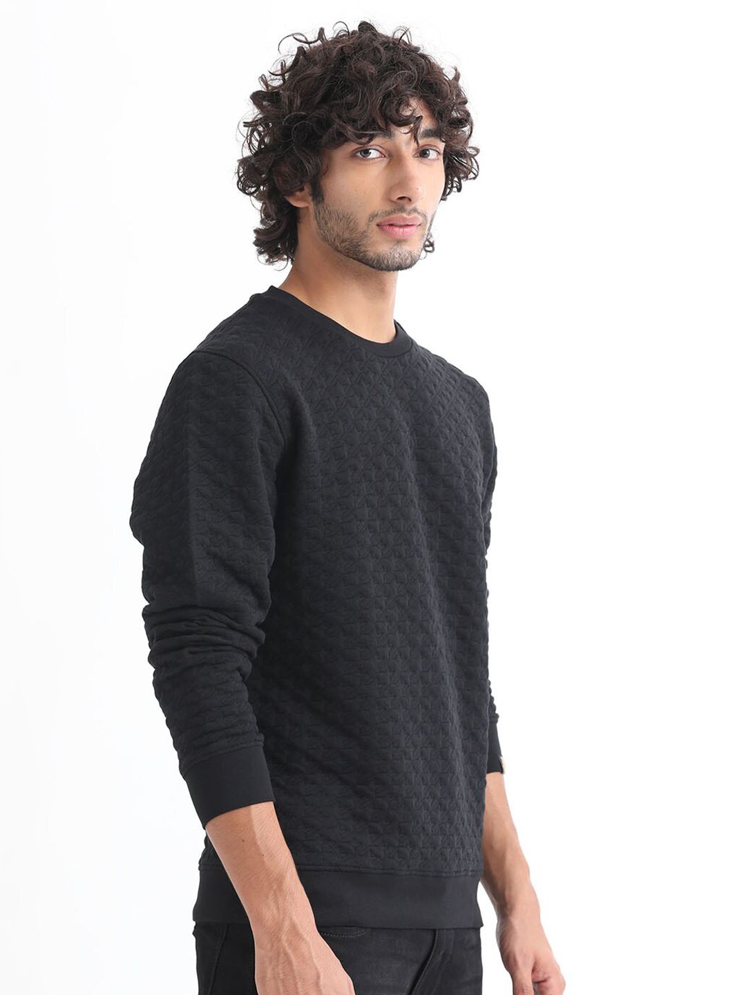 RARE RABBIT Men Shield Sweatshirt